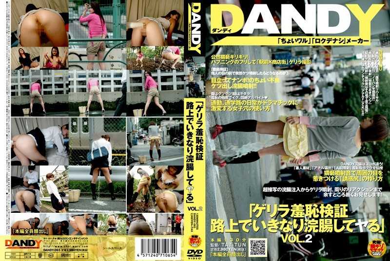 DANDY-065 VOL.2 "る Ya On The Street And Then Suddenly Enema Verification Guerrilla Shyness" - Digital Mosaic, Planning