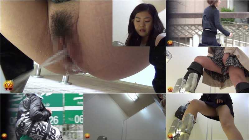 EE-007d Close-up Vagina Shot. Girls Peeing On Hidden Toilet Cam.