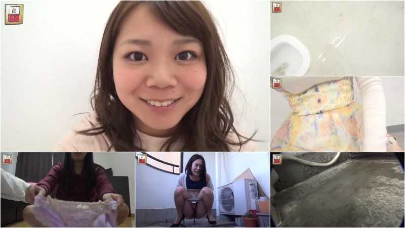 JG-267 | Accidental poop squeeze during peeing selfie. “It came out a little!”