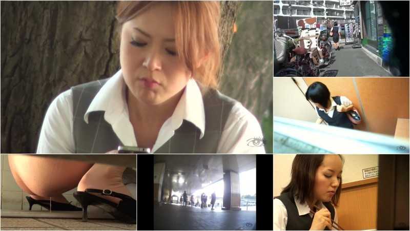 JODU-01 | Female office workers eating lunch and taking a shit. Public toilet erotic voyeur.