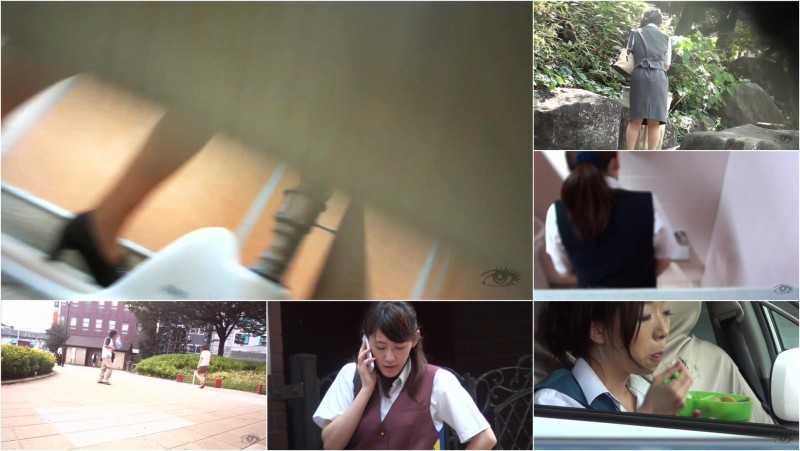 JODU-01 | Female office workers eating lunch and taking a shit. Public toilet erotic voyeur.